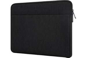 HEDUGO Housse pour Ordinateur Portable avec Poche Pochette Rembourré pour PC Portable 15,6 Pouces Compatible avec HP Dell ASUS Étui Protectrice de 15,6” Chromebook/Ordinateur Portable, Noir