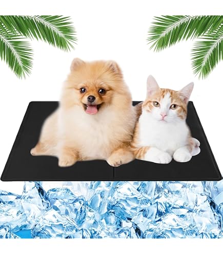 Tapis Rafraîchissant Pour Chien Et Chat 70x55 Cm - Coussin De Refroidissement Réutilisable, Bleu