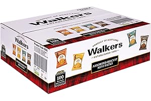 Wowboxme Walkers Assorted Shortbread Variety Mini Packs Biscuits (1 Box)