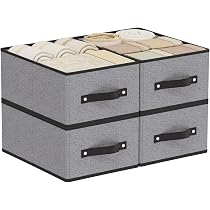 2 Boîtes De Rangement Pliables 50L (25L Pièce) - Tissu Résistant, Anti-Plis, Pour Vêtements, Draps