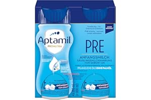 ‎APTAMIL Aptamil Pronutra Pre – Anfangsmilch von Geburt an – Mit pflanzlichen Ölen ohne Palmöl – 6 x 4 x 200 ml