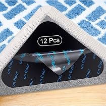 16 Pièces Antidérapants Triangulaires Pour Tapis – Réutilisables Et Lavables – Compatibles Sols Bois, Carrelage, Stratifié
