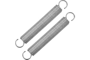 GUNGY Molle a Trazione 125mm Molla di Trazione Doppio Gancio in Acciaio Inossidabile Diametro Filo 2mm Diametro Esterno 18mm Tiro 8,3kg 2 Pezzi