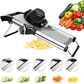 Professional Kitchen Mandoline Vegetable Cutter Cutting Thickness 1-9mm | Adjustable stainless steel, hand guard included, ea