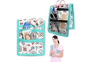 PH PRO HEAT Taschenwärmer Krankenschwester - Krankenpflege Tasche Organizer - Gürteltasche Pflege - Krankenschwester Zubehör - Lanyard Krankenschwester - Hilfstasche Pflege (Weiß)