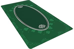 Bullets Playing Cards, Universal-Tischmatte für Gesellschaftsspiele und Kartenspiele, 180x 90cm, rechteckig, Deluxe Spielmatte