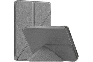 MoKo Funda para Kindle Paperwhite 10ª Generación (Modelo 2018) 6", Delgada Estuche con Soporte Origami con Auto Sueño/Estela para Kindle Paperwhite E-Reader 10ª Gen 2018 - Gris