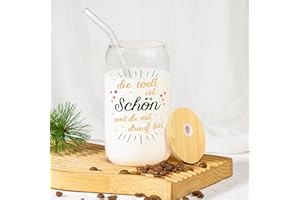 Niyewsor Weihnachtsgeschenke für Frauen, Trinkgläser Geburtstagsgeschenk für Frauen, Weihnachtsgeschenke für Freundin Schwester Kollegin Ehefrau und Mama, Ideal für Wasser, Cocktails, Soda (500ml)