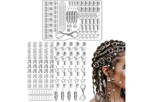 Dreadlocks smycken 90 st viking silver smycken metall justerbara flätor hårtillbehör för män kvinnor flickor pojkar tillbehör