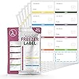 Freezer Labels | Easy Peel Off | Leaves No Sticky Messy Residue