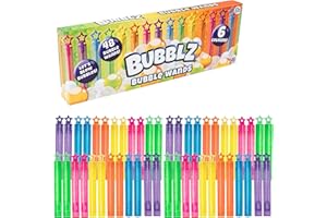 HTI Bubblz 48er Pack Seifenblasen Kinder Set | Mehrfarbige Mischung mit Seifenblasenstäben | als Mitgebsel Kindergeburtstag | Geeignet für ab 3 Jahren