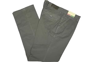 MASTINO Pantalone Uomo Estivo Tasca America Classico Elasticizzato Vita Alta Gamba Larga Colorato