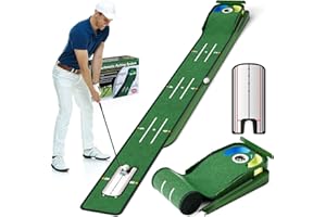 WildFun Tapis de Golf avec Portes et Miroir, Tapis de Golf pour Les Hommes Jouant au Golfs à la Maison ou au Bureau
