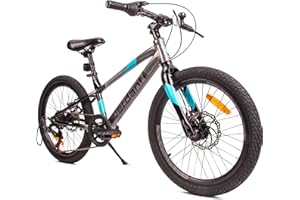 SUN BABY Verdant ALU Bike Bicicleta Infantil 20 Pulgadas Tamaño de Rueda a Elegir 6 velocidades Shimano Bicicleta para niños de 6 a 10 años Altura Ajustable