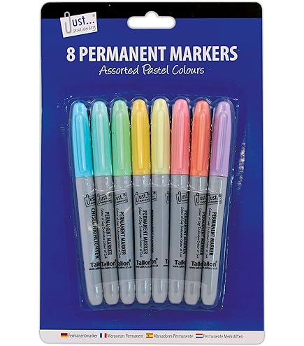 10 | 20 | 50 X Permanent Markers Pack Assorted Multi-Colour Fine Point - View #8