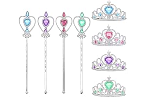 Eterspr 4 Pièces Princesse Couronne, Princesse Diadème, Princesse Dress Up Accessoires Filles Diadème, pour la Décoration de Vacances, Les Jeux de Rôle, Les Soirées à Thème