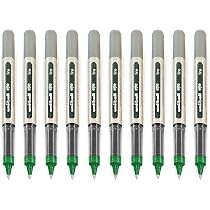 6 Uni-ball Eye Tintenroller – 0,7 Mm Spitze, Grüne Tinte, Wasserfest, In Geschenkbox