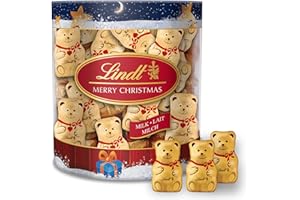Lindt - Boîte de Mini-Moulages TEDDY - Chocolat au Lait - Idéal pour Noël, 700g