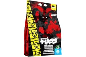 ‎MUTANT MUTANT Mass | Muskelaufbau | 1100 Kalorien, 56 g Protein, Vollwert-Kohlenhydrate, BCAAs und Glutamin | Ultimativer Hardcore Weight Gainer Shake | 6800 g | Vanilleeis