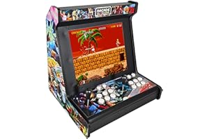 UNICVIEW Arcade ricreativo, Include 9.800 Giochi, Joystick Arcade e 6 Pulsanti di Gioco, Include Scheda Pandora DX 2 Plus, Possibilità di giocare fino a 4 Giocatori (Bartop 17" Ghost)