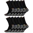 Socksmad Mens Work Socks 12 Pack - Mens Thick Socks - Warm Work Socks Multipack - Winter Socks for Men Boot