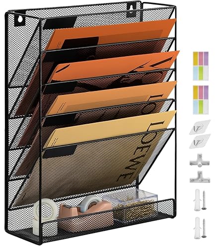 Support Mural Pour Cartes - Noir - Jusqu'à 10 Cartes Au Format 86 X 54