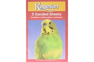 KEGASAN Kagesan - Fogli abrasivi Numero 6, 43 x 28 cm, Confezione da 5, Colore: Rosso