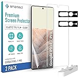 smartect Skärmskydd [2 +2 STYCKEN] kompatibel med Google Pixel 7 Pro - SKÄRM + KAMERA - Täcker hela displayen - Screen Protec