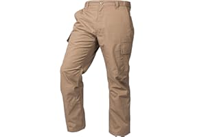 LA Police Gear Men's Core Cargo Lightweight Tactical Pants, Durable Ripstop Cargo Pants for Men, Stretch Waistband CCW Pants