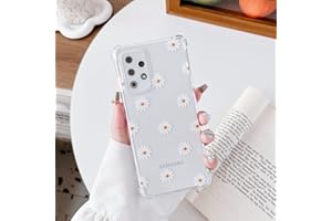 Etui ZTOFERA do Samsung Galaxy A52/A52s 5G, przezroczyste, miękkie TPU z wzorem stokrotki, ultracienkie, odporne na zarysowania silikonowe żelowe etui do Samsung A52 5G/4G - stokrotka