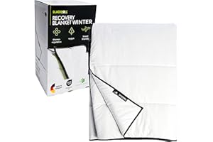 BLACKROLL® Recovery Blanket Winter - Atmungsaktive Winterdecke mit CELLIANT®-Regeneration, 135x200cm, Made in Germany, Vegan