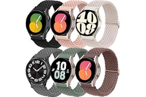 DMVEIMAL Armband für Samsung Galaxy Watch 6/5/4/7/FE 40mm 44mm/Galaxy Watch 4 6 Classic 47mm 43mm 46mm 42mm/Watch 5 Pro/3 41mm/Active 2,20mm Geflochtene Nylon Uhrenarmband für Garmin Vivoactive 5/3/Venu sq 2