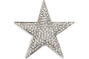 styleBREAKER Magnet Schmuck Anhänger Strass besetzt im Stern Design für Schals, Tücher oder Ponchos, Brosche, Damen 05050034