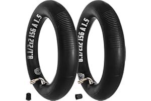MOOVMOOV - 8 1/2x2-156 A 1.5 Bent Valve 110/90 Inner Tubes - For Dualtron Mini Electric Scooter - Speedway Leger - Kugoo KuKirin G2 Pro - 8.5x2 Inch Inner Tube for Inflatable Tyre: 28052262