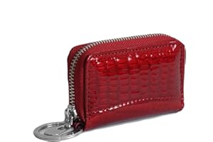 ZMOKA COLLECTION Harold's (Bag Street) Damen Leder Schlüsseltasche Schlüsseletui Schlüssel Etui aus Leder präsentiert von ZMOKA® in versch. Farben (Rubyred)