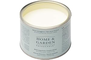 TecnoChalk® Home & Garden Peinture à la Craie Extra Résistante – Pas de Finition Nécessaire – Sans Ponçage, Maison et Jardin – Peinture Tout-en-Un – Sans Solvants – Couleur Ivoire RAL 9010 (500 ml)