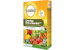 Solabiol Concime Biologico per Orto e Giardini con Tecnologia Natural Booster per favorire lo sviluppo dell’apparato radicale e avere fino al 50% di raccolto in più e 100% di fioriture in più. 750g