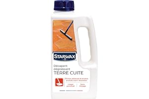 STARWAX Décapant pour Tomettes et Terres Cuites - 1L - Idéal pour Remettre un Sol à Nu