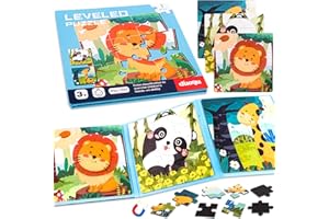 HGRGHH Puzzle Magnétique Éducatif pour Enfants de 3 à 7 Ans - 37 Pièces - Jouet D'activités pour Voyage en Voiture - Cadeau pour Tout-Petits