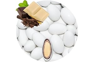 ‎EINSSEIN EinsSein 0,5kg Schokomandeln Double Schokolade weiss matt Hochzeitsmandeln Mandeln Hochzeit Taufmandeln Gastgeschenke Zuckermandeln Bonboniere Confetti Badem sekeri Gastgeschenk Zucker Candy Bar