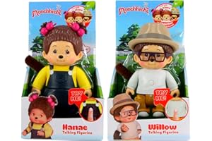 Toptoys2u Bargain Bundles MonChhiChi – Figurines parlantes articulées de 13 cm – Plus de 15 dictons originaux et 2 mélodies – Hanae et saule