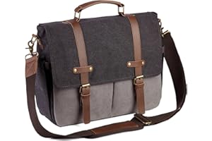 Chase Chic Messenger Bags for Men, Anti-theft Shoulder Bag with 15.6" Padded Laptop Compartment, Multi-pocket Satchel Work Bag for Business,School