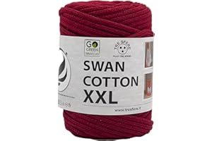 Filati Italiani Swan Cotton XXL, 70% cotone riciclato - 30% poliestere, 250 grammi - 65 metri, prodotto ecologico, made in italy, uncinetto 8/10