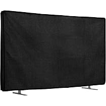 Housse De Protection Extérieure Pour TV 43" - Blanc-Noir, étanche, Avec Poche Pour Télécommande Et Ouvertures Murales