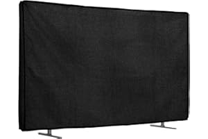 kwmobile Custodia Protettiva TV Compatibile con 49-50" TV - Copri Televisore da Esterno - Copertura Antipolvere TV nero