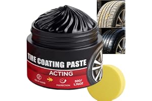 Däckbeläggning pasta & poleringsvax, långvarig glans kräm för bilar, lastbilar, stadsjeepar och motorcyklar, plastic coating