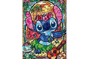 OWN4B - Kit per punto croce, motivo a forma di cucciolo di colore blu, 11 ct, 36 x 46 cm, kit da ricamo fai da te (simpatico cucciolo)