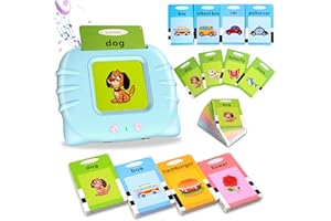 KLOIRA Talking Flash Cards for Toddlers Age 2 3 4 5, 224 Words Early Educational Learning Interactive Toys for 2+ Year Olds Boys Girls Kids Gifts Speech Therapy Toys