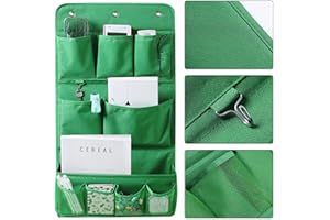 YVIFEVG Hängeorganizer Hängeregal Hängeaufbewahrung Hängetaschen Organizer Hängend Türregal Betttasche Stoff Bad Bett Tür Spind Badezimmer Wand, 1 Stück