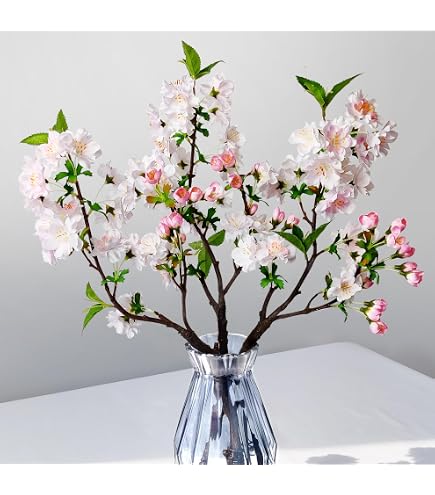 Amazon.de: Kirschbltenzweig 105cm rosa ZF Kunstblumen Seidenblumen knstliche  Kirschblten Zweige Blumen